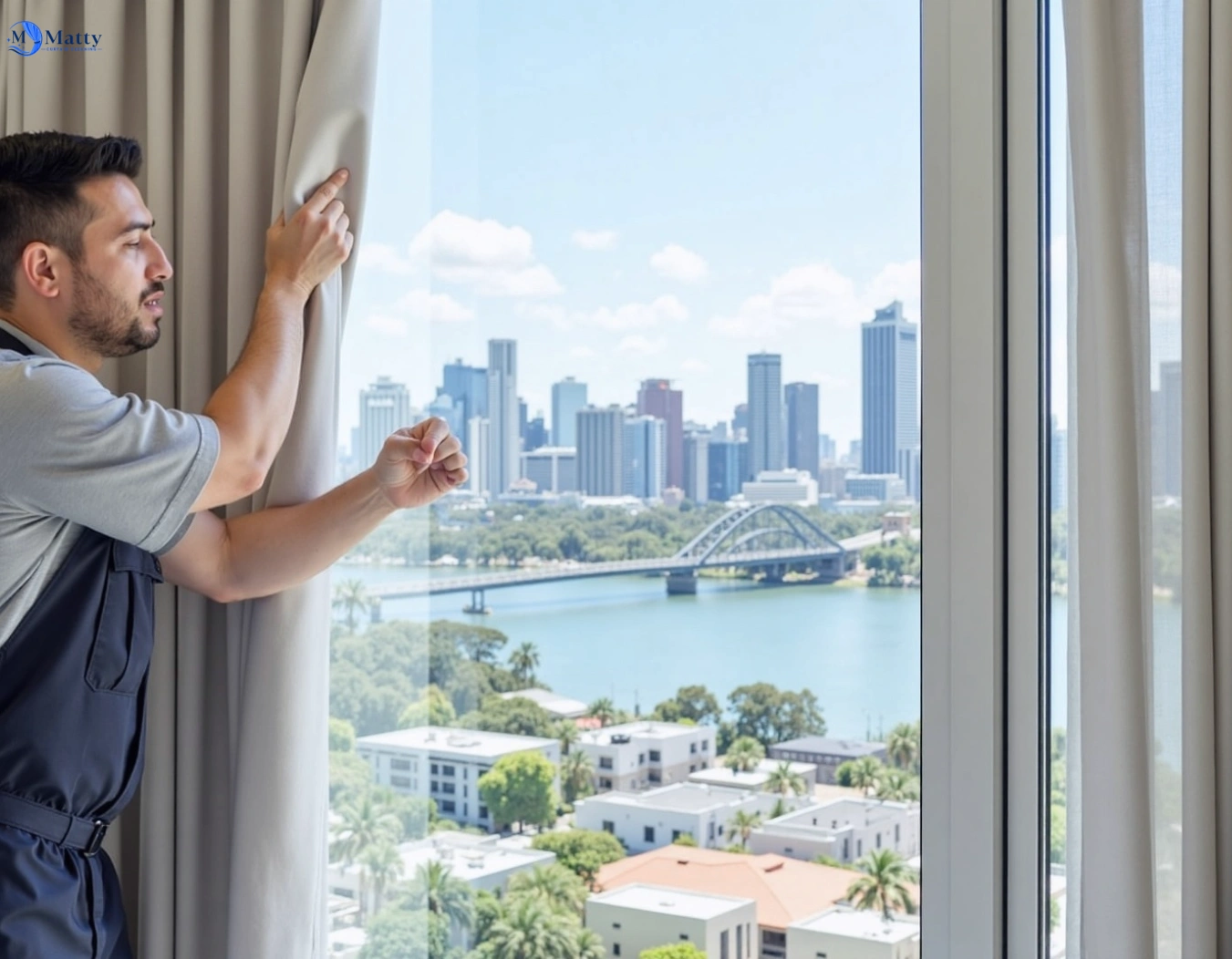 Professional curtain steam cleaning service strathmore-heights-vic QLD by Matty Curtain Cleaning